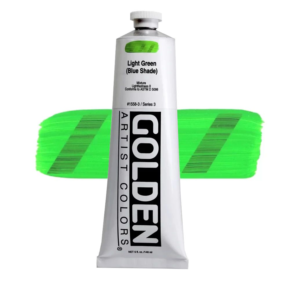 GOLDEN アクリリックヘビーボディ 148ml 1558 ライトグリーンブルーシェード