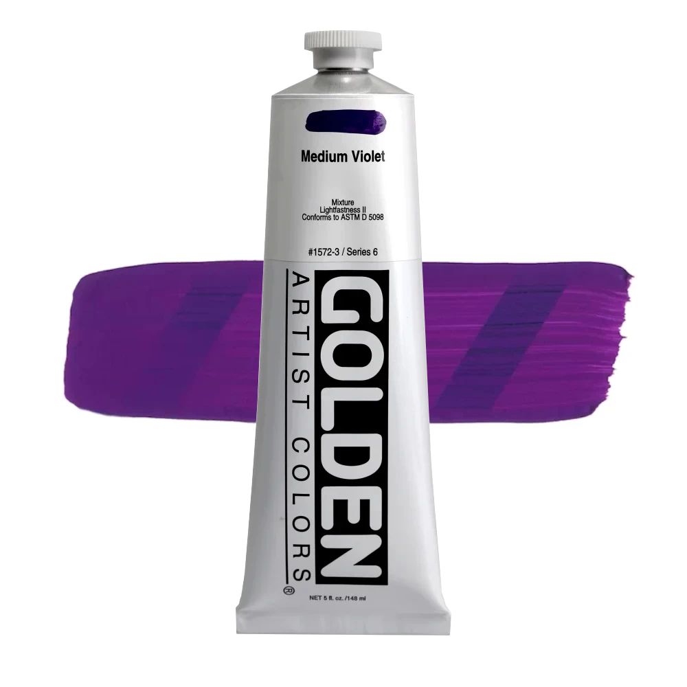 GOLDEN アクリリックヘビーボディ 148ml 1572 ミディアムバイオレット