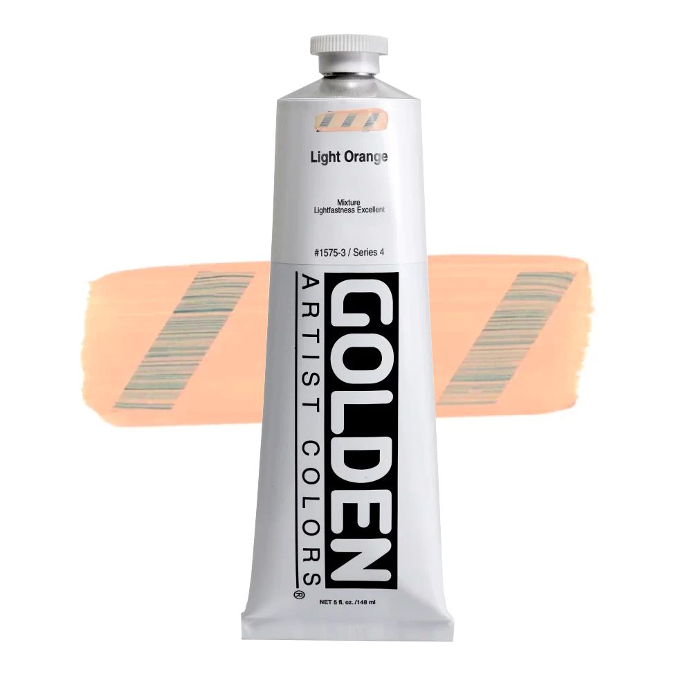 GOLDEN アクリリックヘビーボディ 148ml 1575 ライトオレンジ