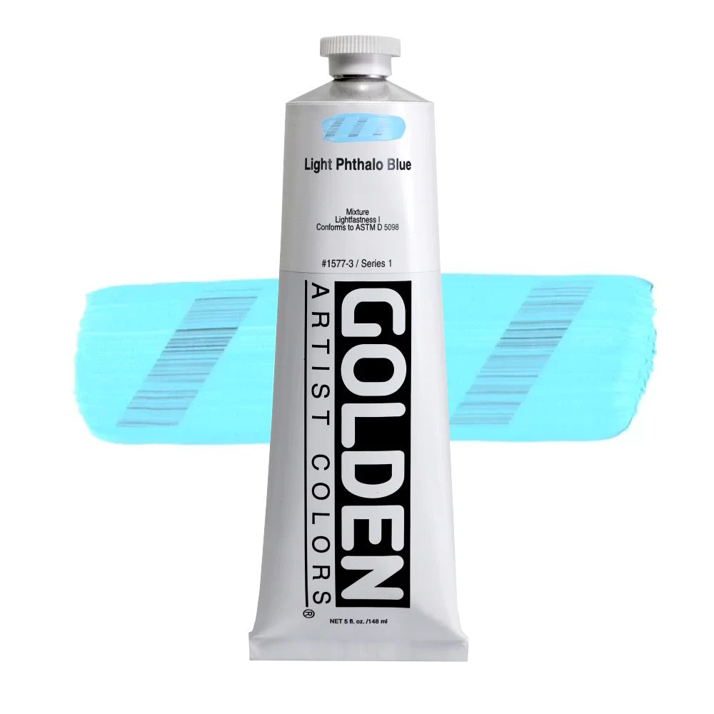 GOLDEN アクリリックヘビーボディ 148ml 1577 ライトフタロブルー