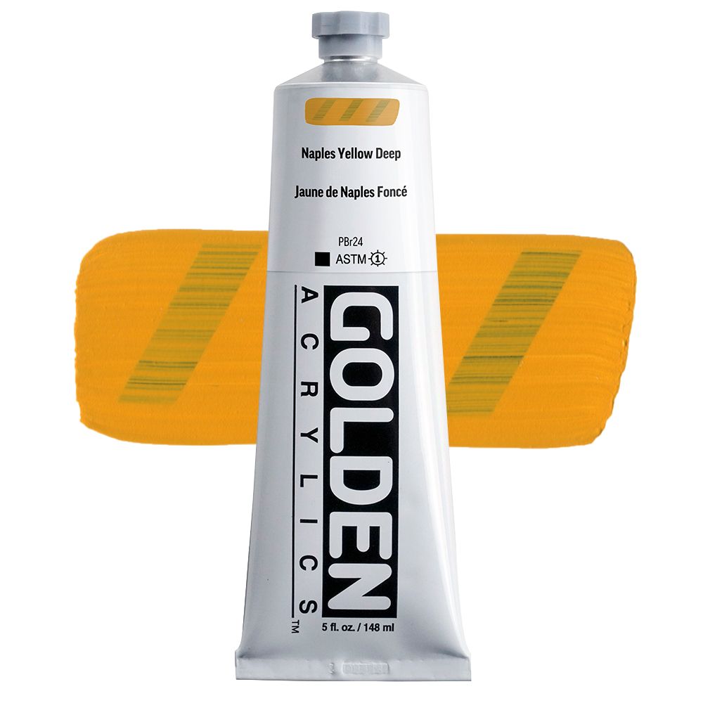 GOLDEN アクリリックヘビーボディ 148ml 1222 ネイプルスイエローディープ