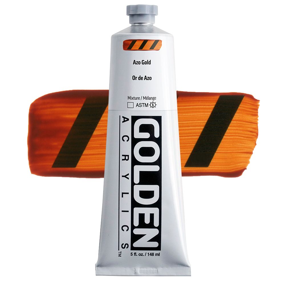 GOLDEN アクリリックヘビーボディ 148ml 1302 アゾゴールド