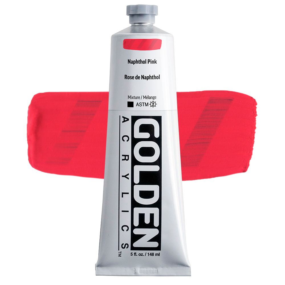 GOLDEN アクリリックヘビーボディ 148ml 1579 ナフトールピンク