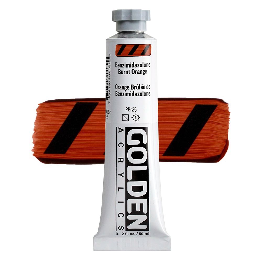 GOLDEN アクリリックヘビーボディ 59ml 1006 Bイミダゾロンバーントレンジ
