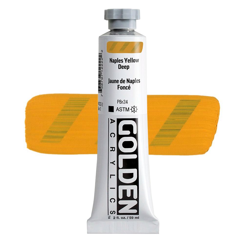 GOLDEN アクリリックヘビーボディ 59ml 1222 ネイプルスイエローディープ