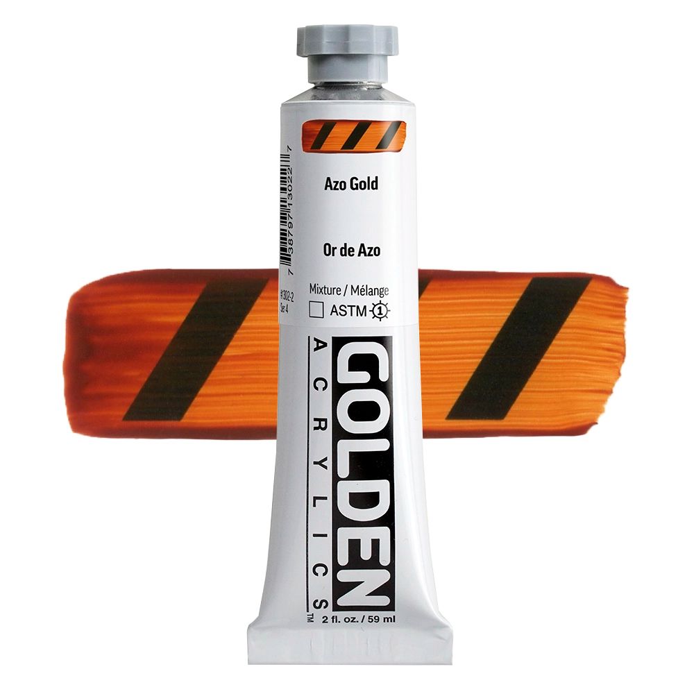 GOLDEN アクリリックヘビーボディ 59ml 1302 アゾゴールド