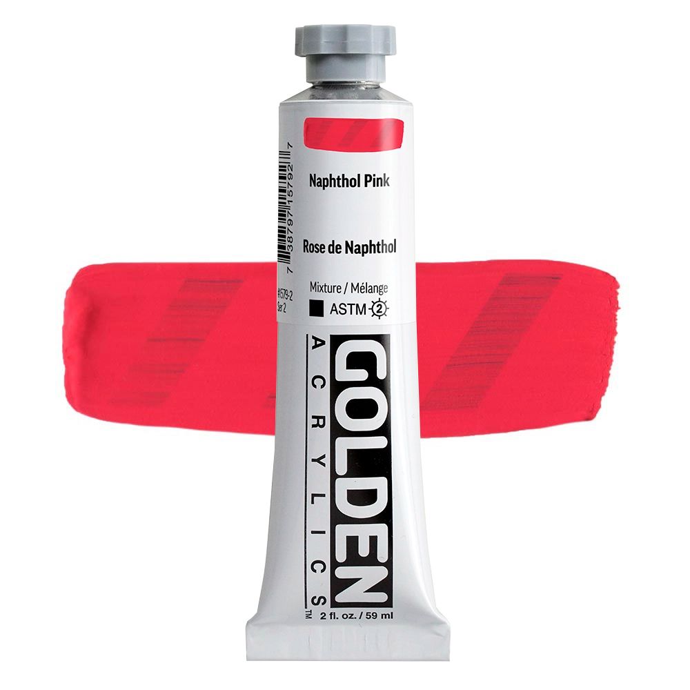 GOLDEN アクリリックヘビーボディ 59ml 1579 ナフトールピンク