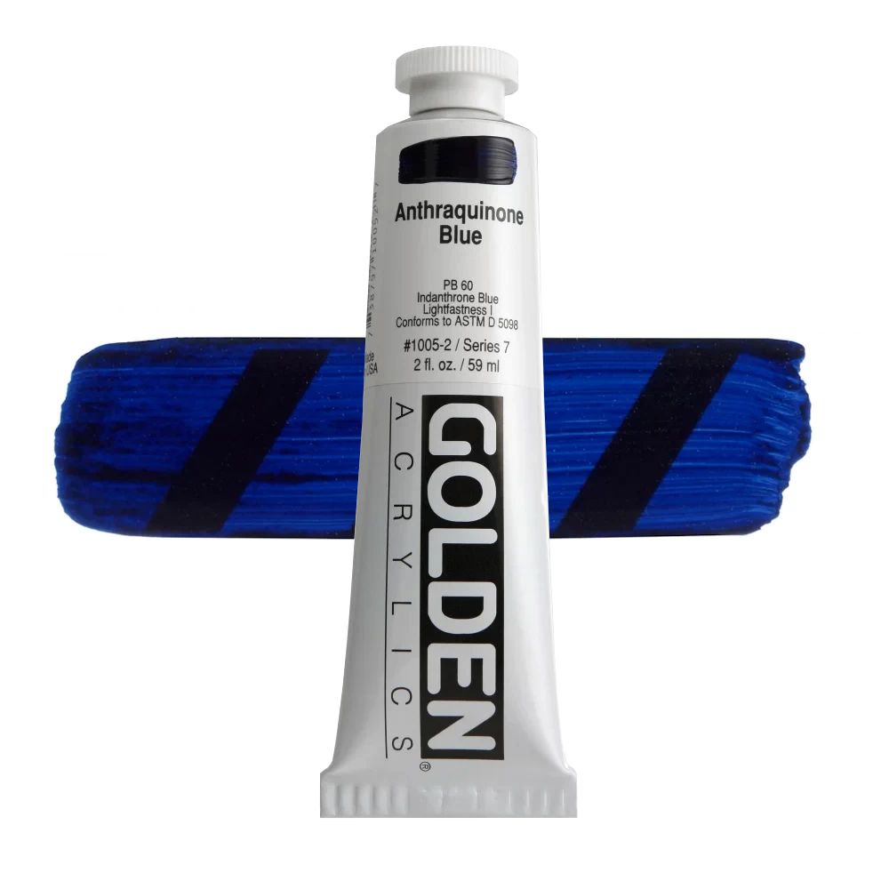 GOLDEN アクリリックヘビーボディ 59ml 1005 アントラキノンブルー