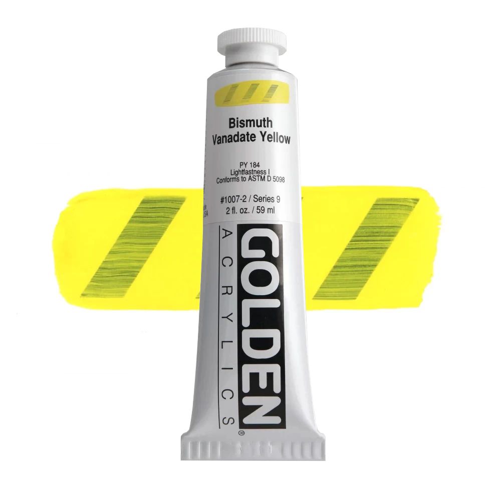 GOLDEN アクリリックヘビーボディ 59ml 1007 ビスマスバナデイトイエロー
