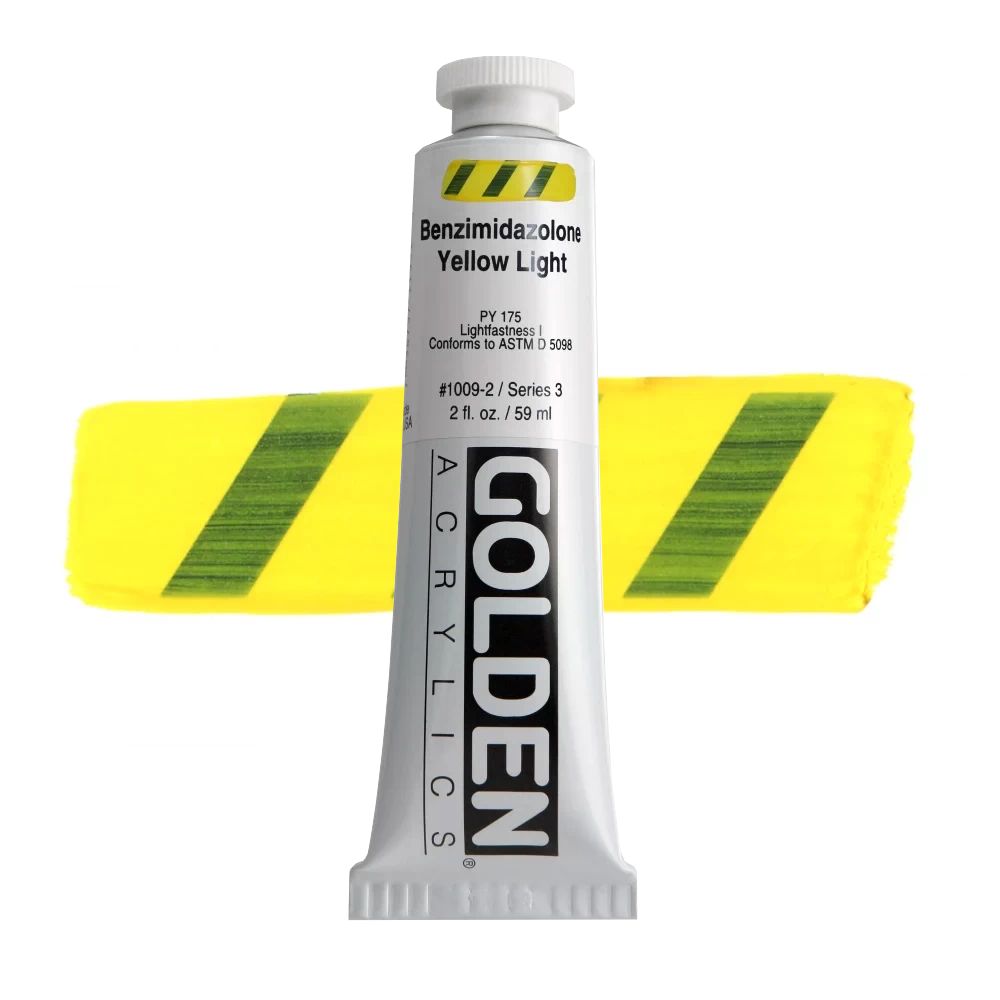 GOLDEN アクリリックヘビーボディ 59ml 1009 Bイミダゾロンイエローライト