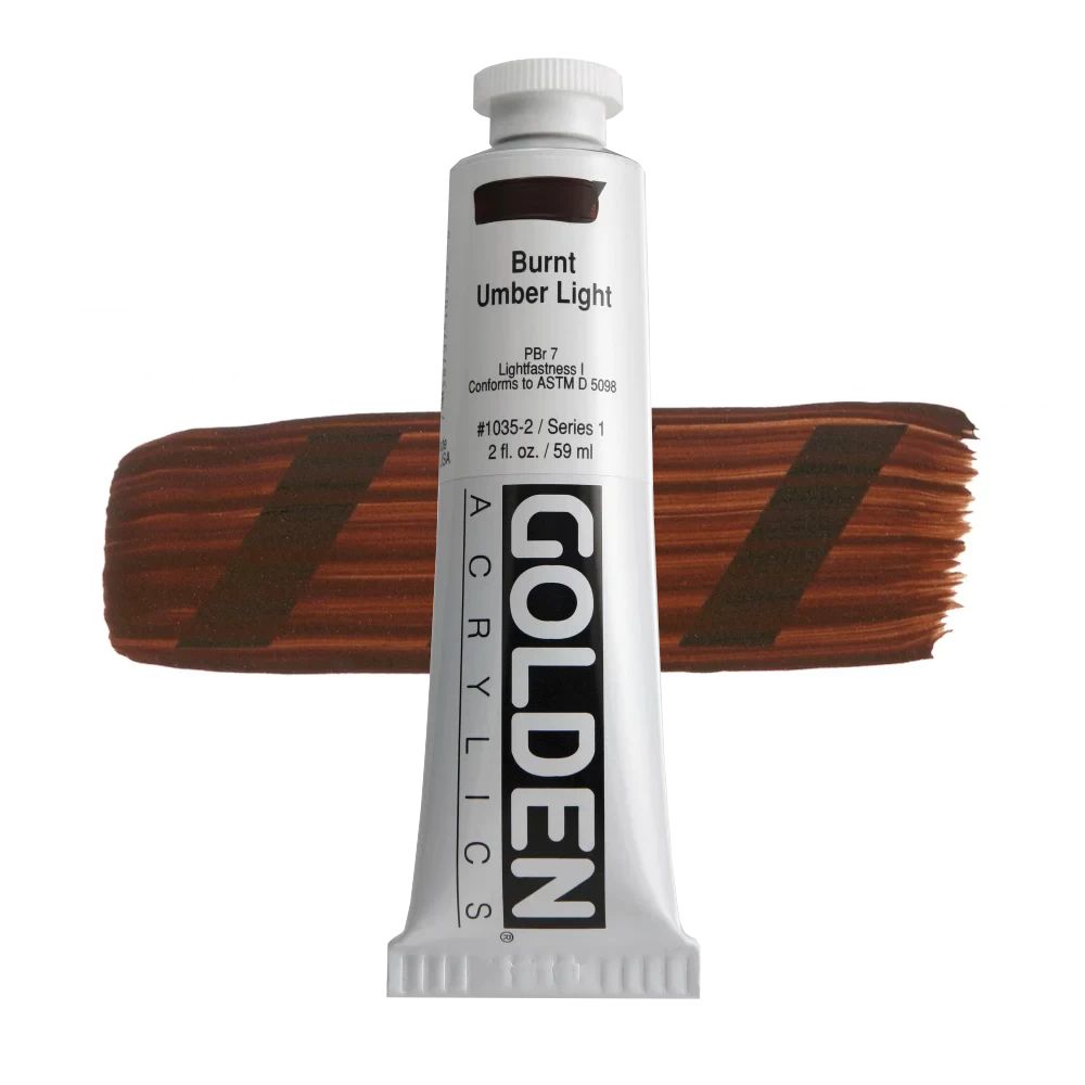 GOLDEN アクリリックヘビーボディ 59ml 1035 バーントアンバーライト