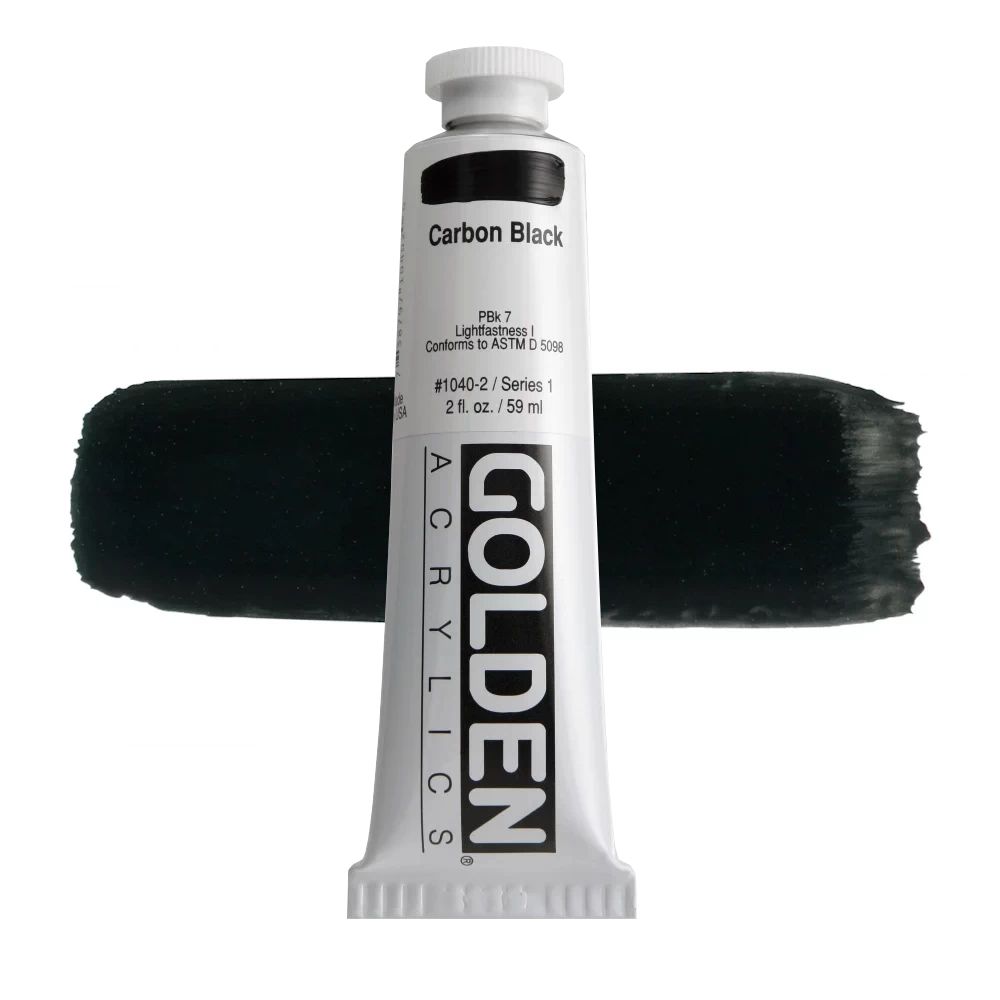 GOLDEN アクリリックヘビーボディ 59ml 1040 カーボンブラック