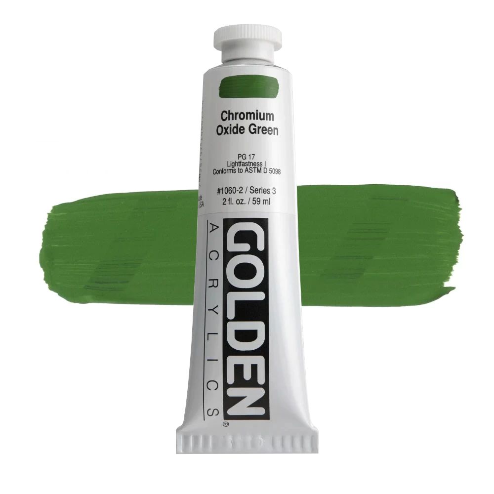 GOLDEN アクリリックヘビーボディ 59ml 1060 クロミウムオキサイドグリーン