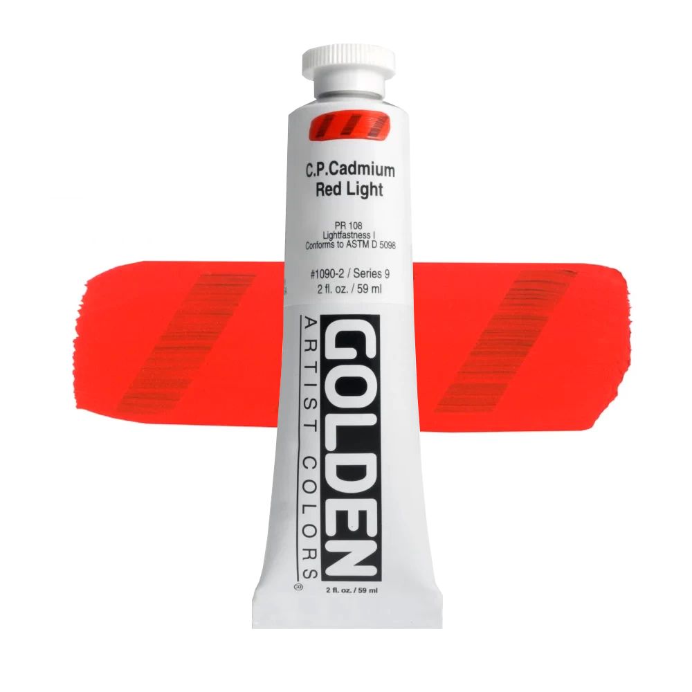 GOLDEN アクリリックヘビーボディ 59ml 1090 カドミウムレッドライト