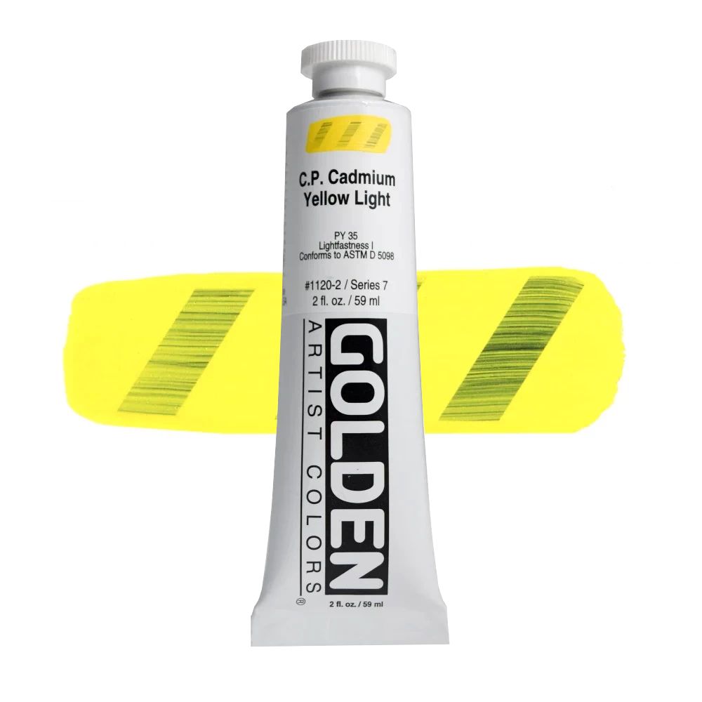 GOLDEN アクリリックヘビーボディ 59ml 1120 カドミウムイエローライト