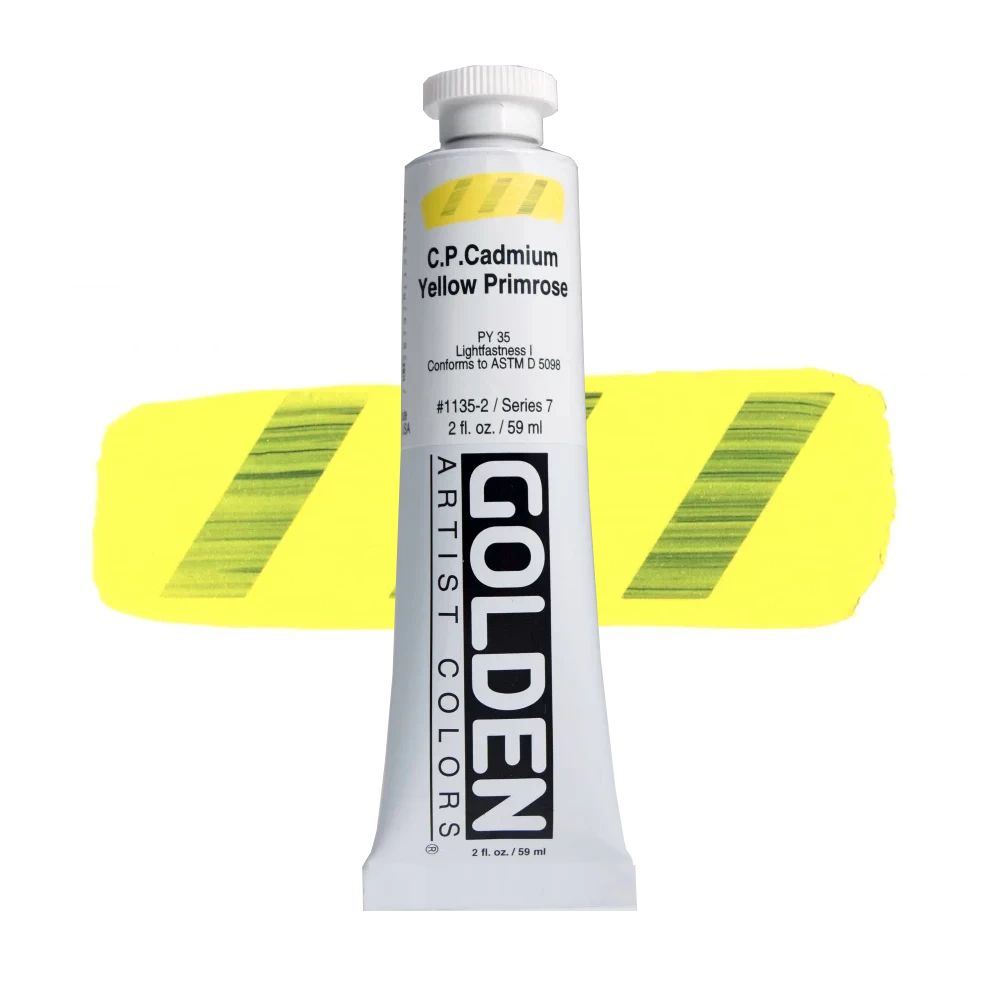 GOLDEN アクリリックヘビーボディ 59ml 1135 カドミウムイエロープリムローズ