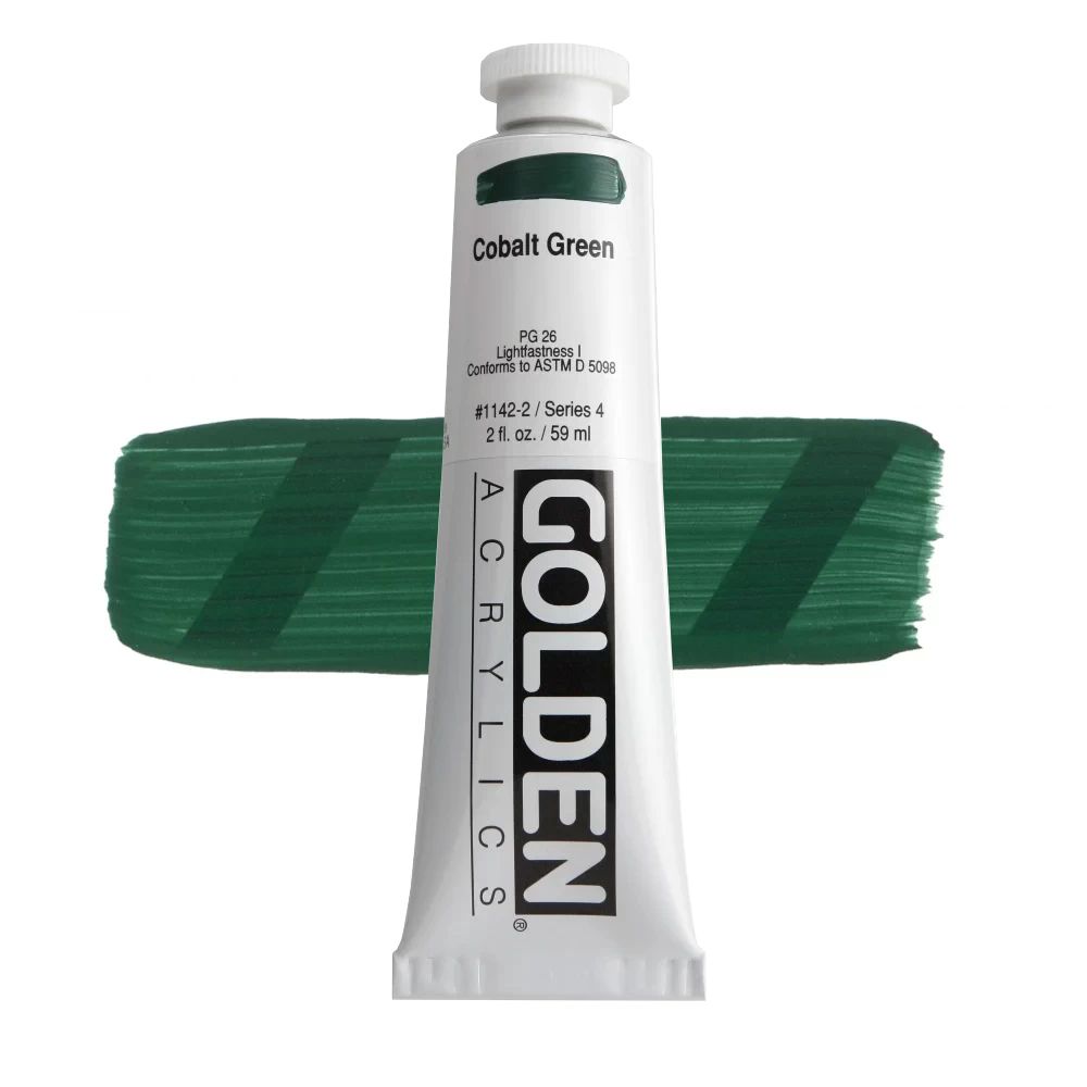 GOLDEN アクリリックヘビーボディ 59ml 1142 コバルトグリーン