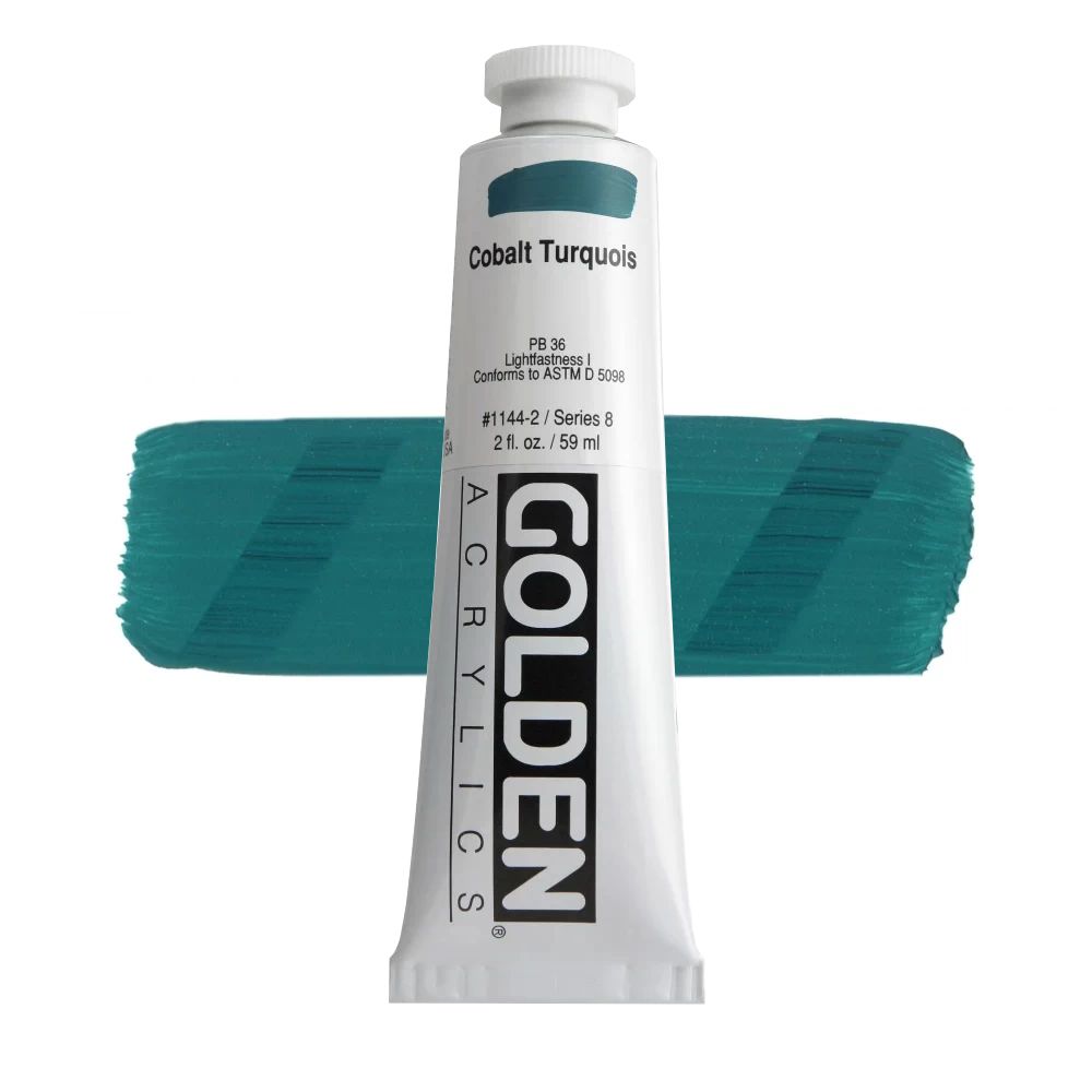 GOLDEN アクリリックヘビーボディ 59ml 1144 コバルトターコイズ