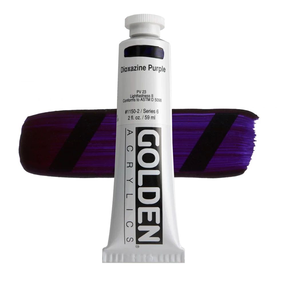 GOLDEN アクリリックヘビーボディ 59ml 1150 ジオキサジンパープル