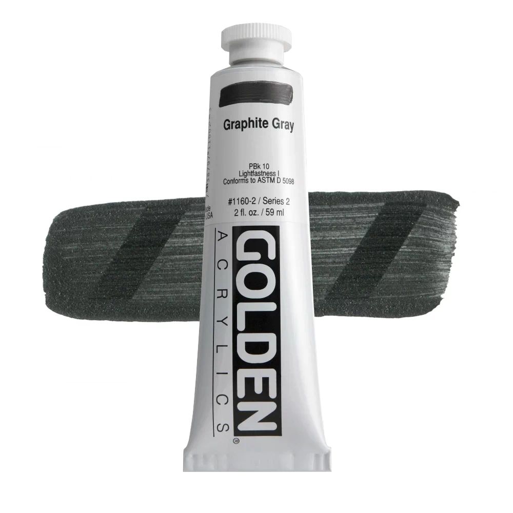 GOLDEN アクリリックヘビーボディ 59ml 1160 グラファイトグレイ