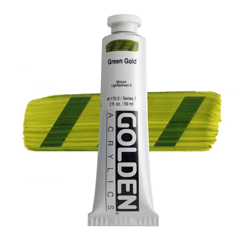 GOLDEN アクリリックヘビーボディ 59ml 1170 グリーンゴールド