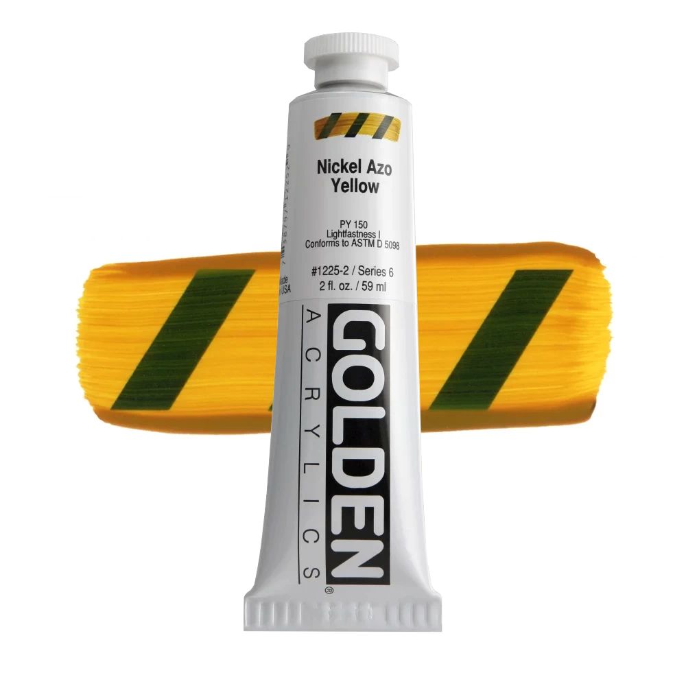 GOLDEN アクリリックヘビーボディ 59ml 1225 ニッケルアゾイエロー
