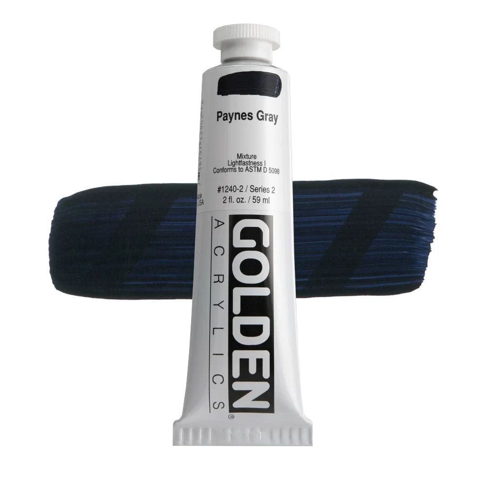 GOLDEN アクリリックヘビーボディ 59ml 1240 ペインズグレイ