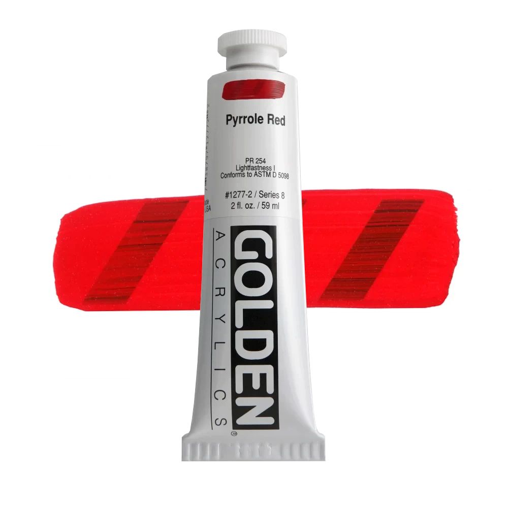 GOLDEN アクリリックヘビーボディ 59ml 1277 ピロールレッド