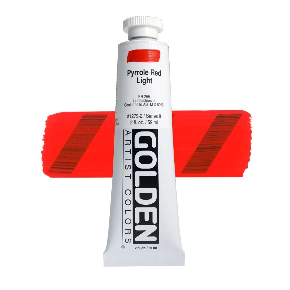 GOLDEN アクリリックヘビーボディ 59ml 1279 ピロールレッドライト