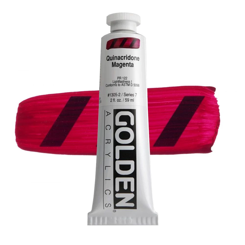 GOLDEN アクリリックヘビーボディ 59ml 1305 キナクリドンマゼンタ