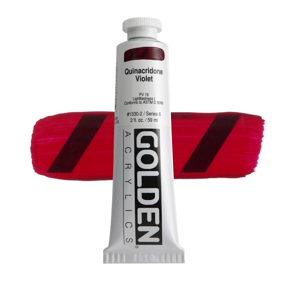 GOLDEN アクリリックヘビーボディ 59ml 1330 キナクリドンバイオレット