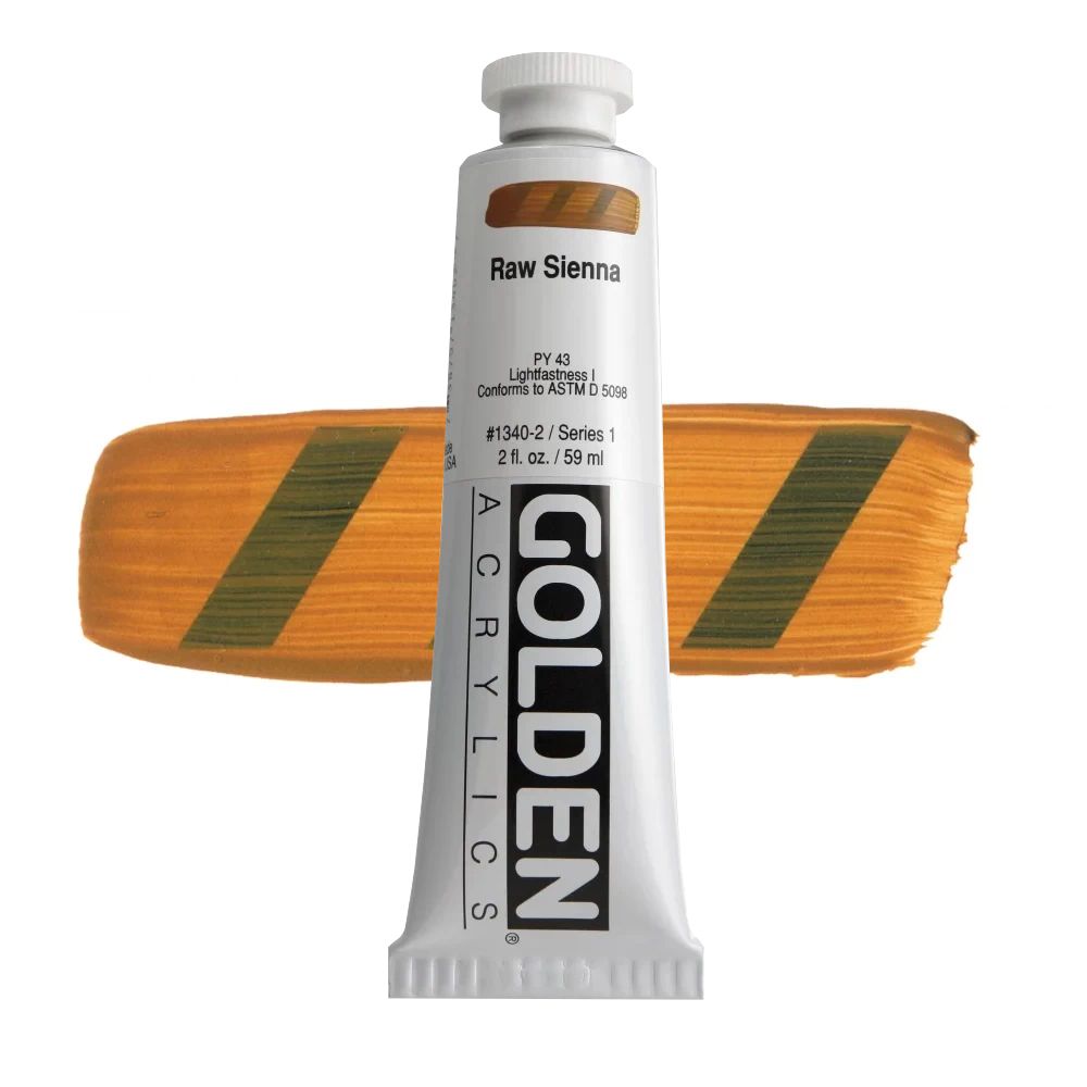 GOLDEN アクリリックヘビーボディ 59ml 1340 ローシェンナ