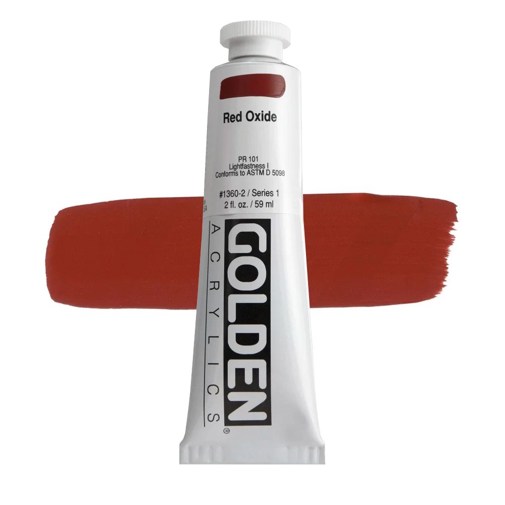 GOLDEN アクリリックヘビーボディ 59ml 1360 レッドオキサイド