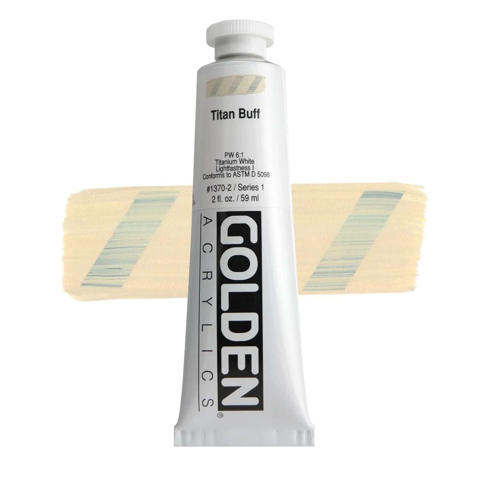 GOLDEN アクリリックヘビーボディ 59ml 1370 チタンバフ