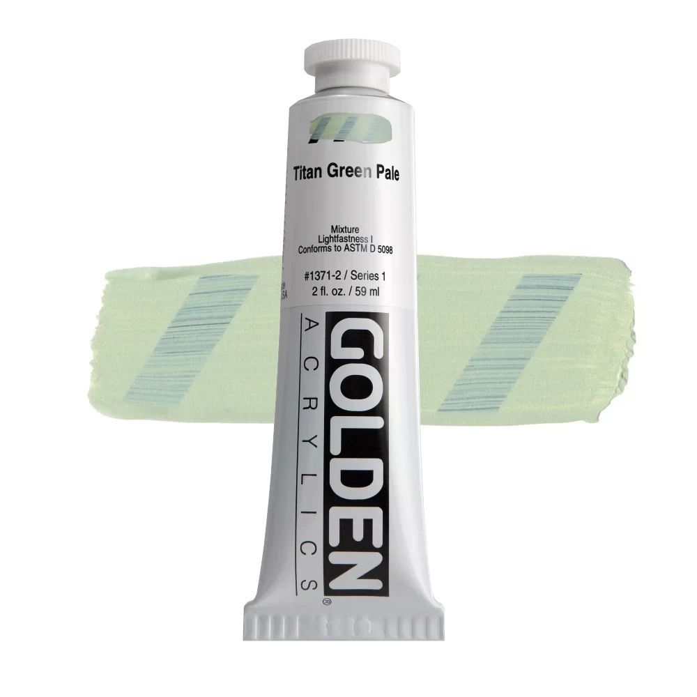 GOLDEN アクリリックヘビーボディ 59ml 1371 チタングリーンペール