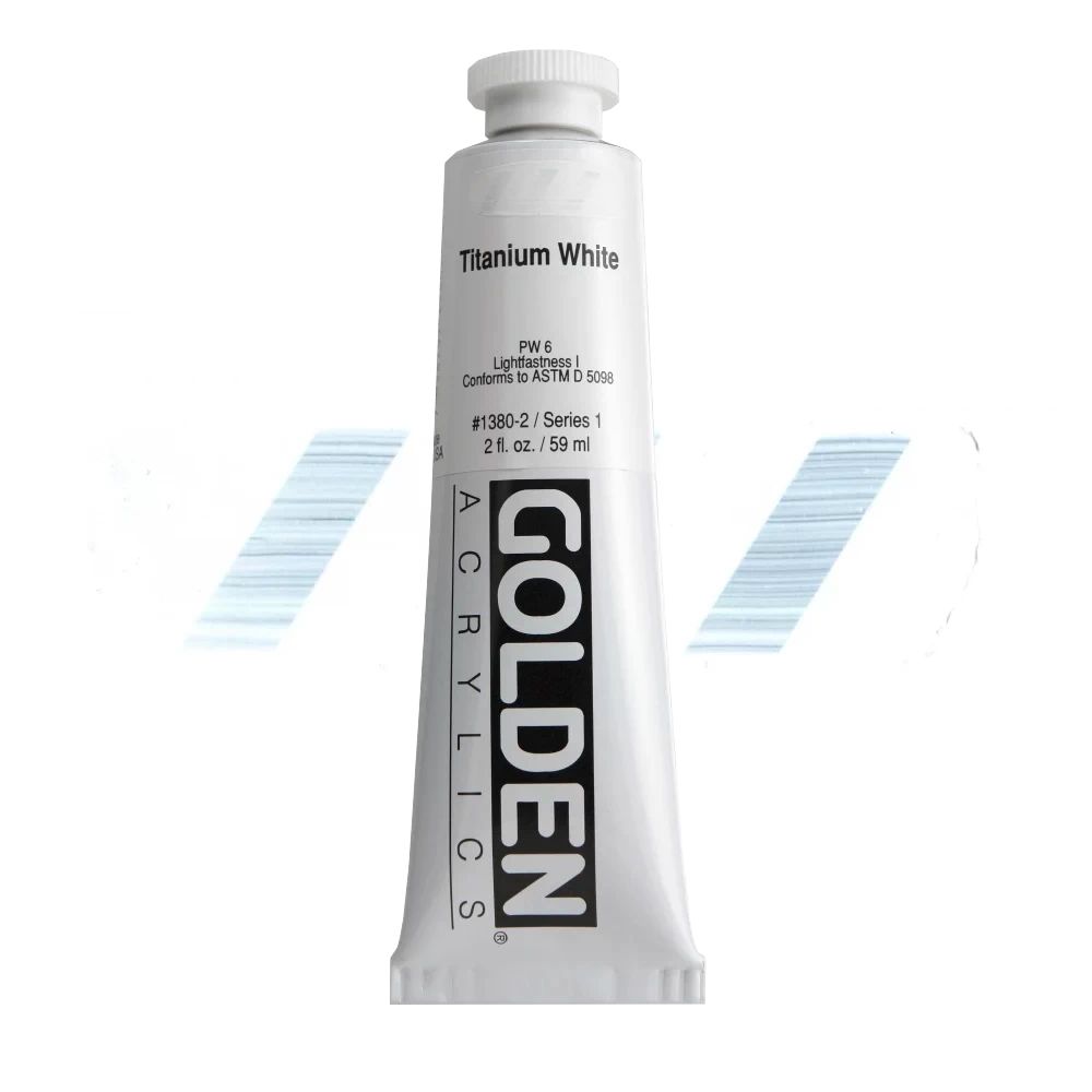 GOLDEN アクリリックヘビーボディ 59ml 1380 チタニウムホワイト