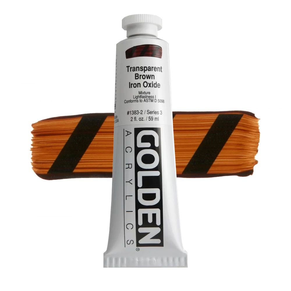 GOLDEN アクリリックヘビーボディ 59ml 1383 TPブラウンアイアンオキサイド