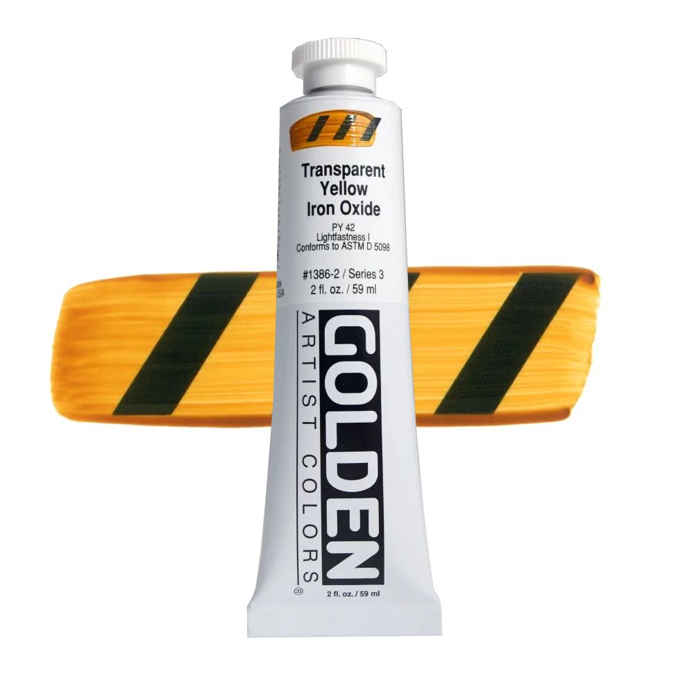GOLDEN アクリリックヘビーボディ 59ml 1386 TPイエローアイアンオキサイド