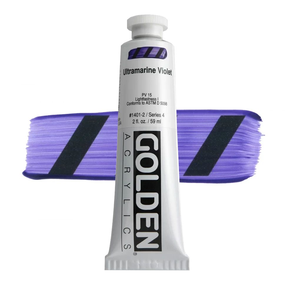 GOLDEN アクリリックヘビーボディ 59ml 1401 ウルトラマリンバイオレット