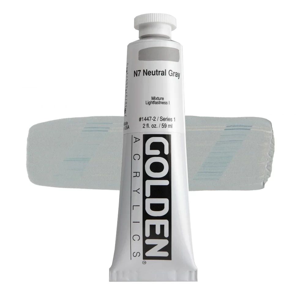 GOLDEN アクリリックヘビーボディ 59ml 1447 ニュートラルグレイN7