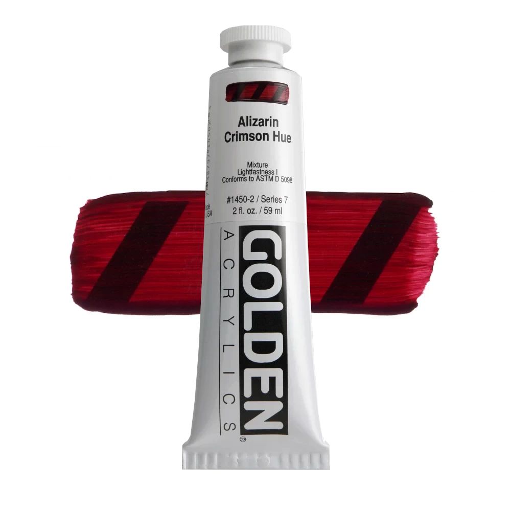 GOLDEN アクリリックヘビーボディ 59ml 1450 アリザリンクリムソンヒュー