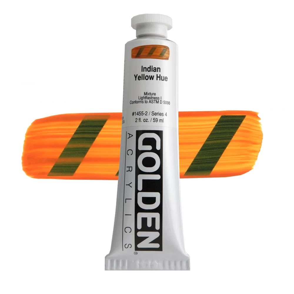 GOLDEN アクリリックヘビーボディ 59ml 1455 インディアンイエローヒュー