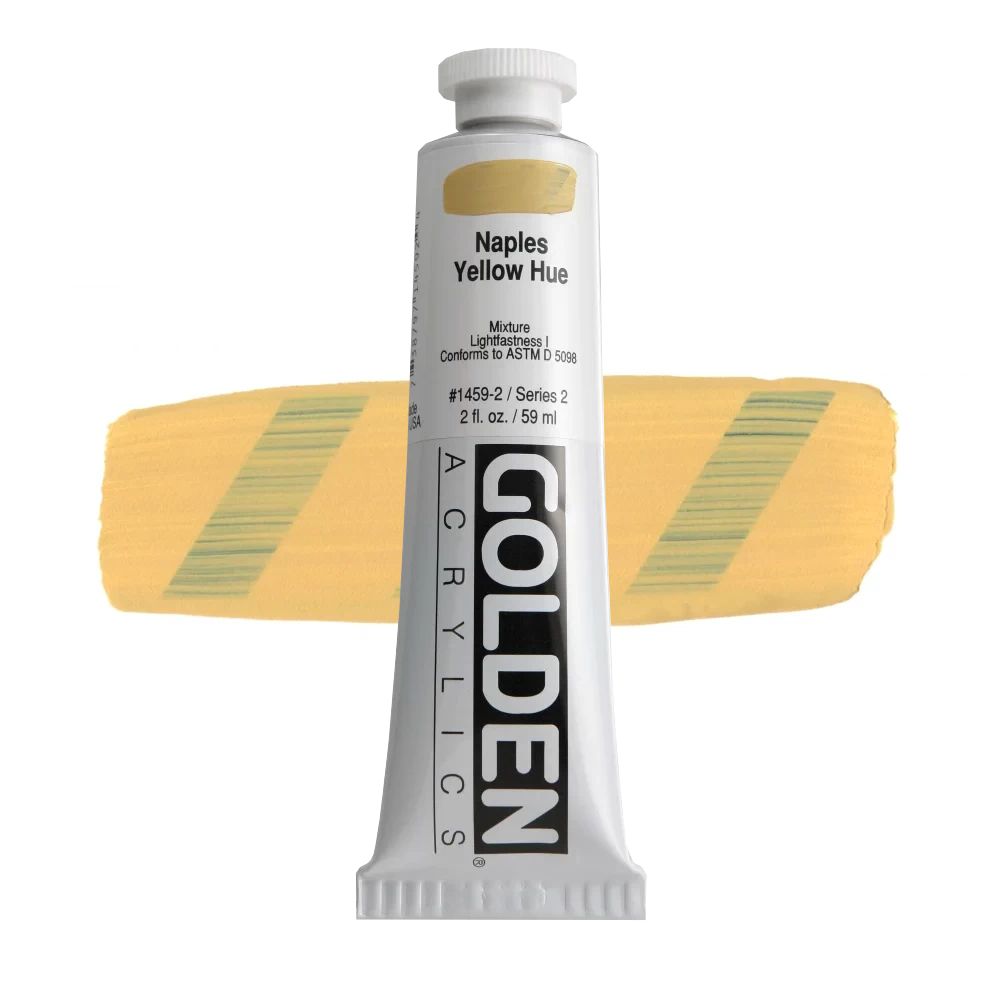 GOLDEN アクリリックヘビーボディ 59ml 1459 ネイプルスイエローヒュー