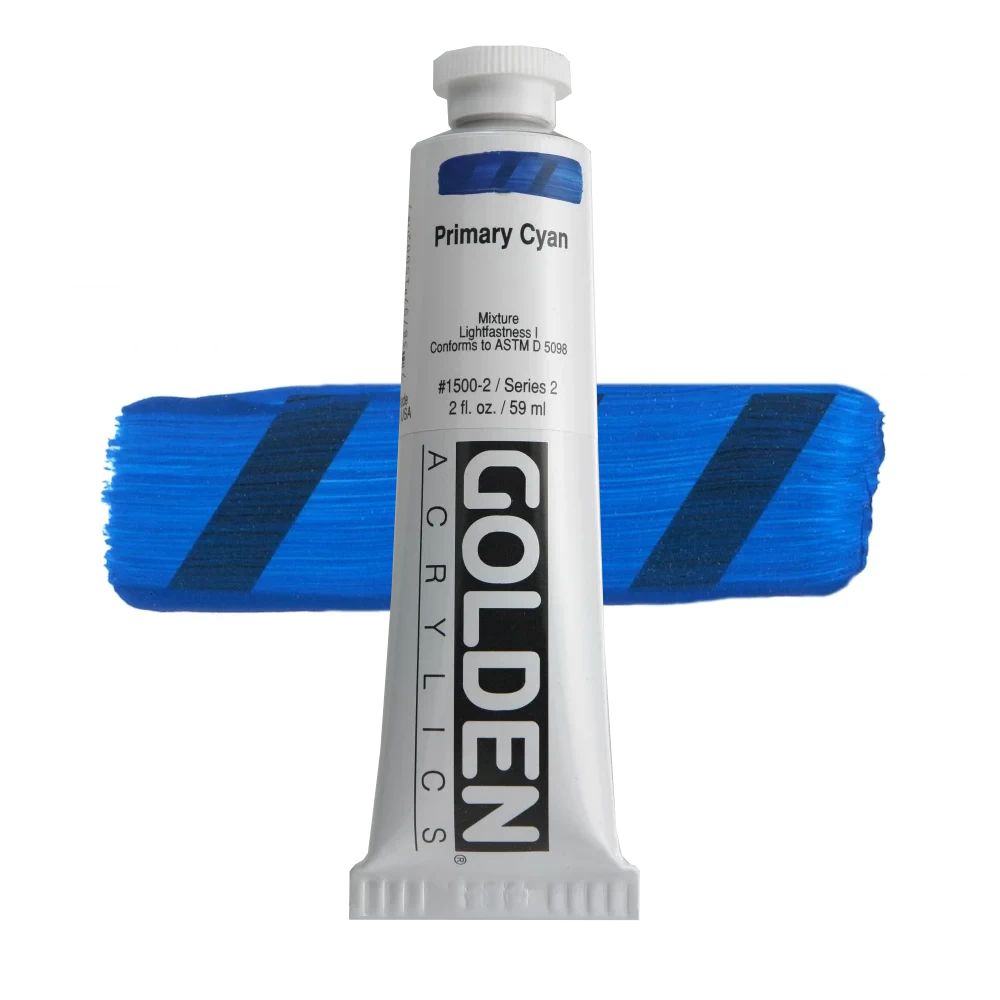GOLDEN アクリリックヘビーボディ 59ml 1500 プライマリーシアン
