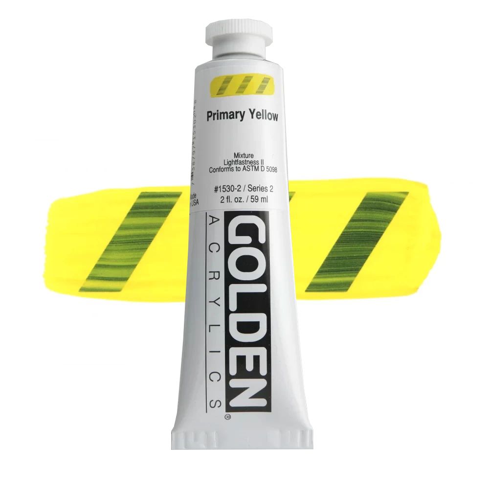 GOLDEN アクリリックヘビーボディ 59ml 1530 プライマリーイエロー