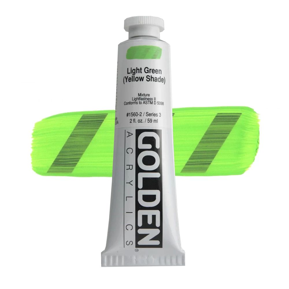 GOLDEN アクリリックヘビーボディ 59ml 1560 ライトグリーンイエローシェード