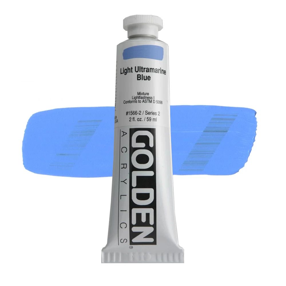 GOLDEN アクリリックヘビーボディ 59ml 1566 ライトウルトラマリンブルー