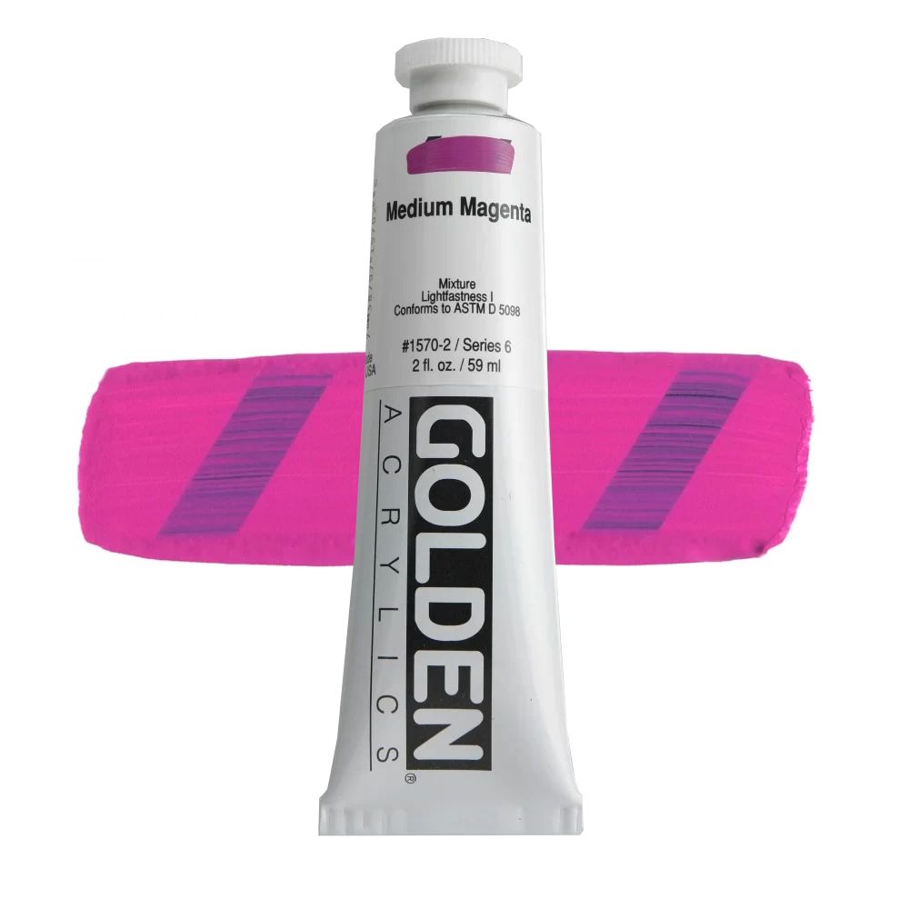 GOLDEN アクリリックヘビーボディ 59ml 1570 ミディアムマゼンタ