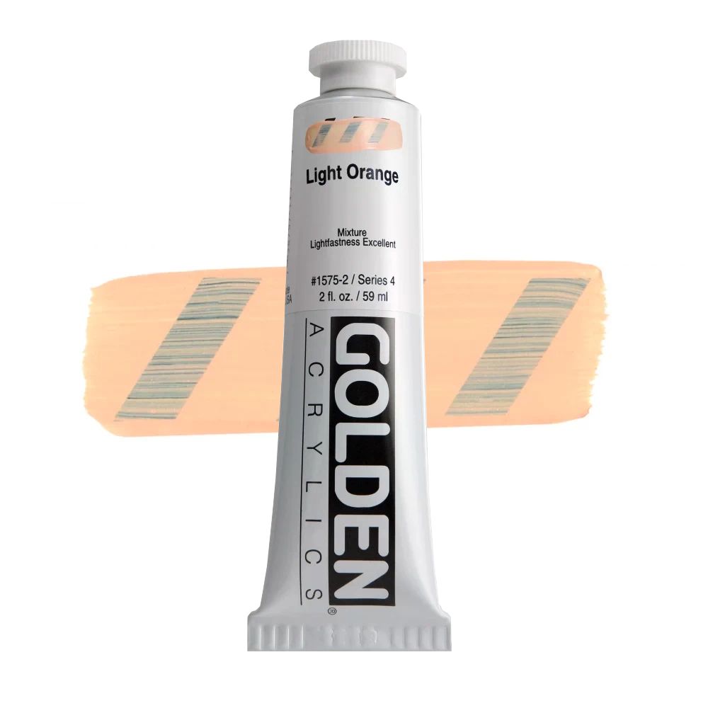 GOLDEN アクリリックヘビーボディ 59ml 1575 ライトオレンジ