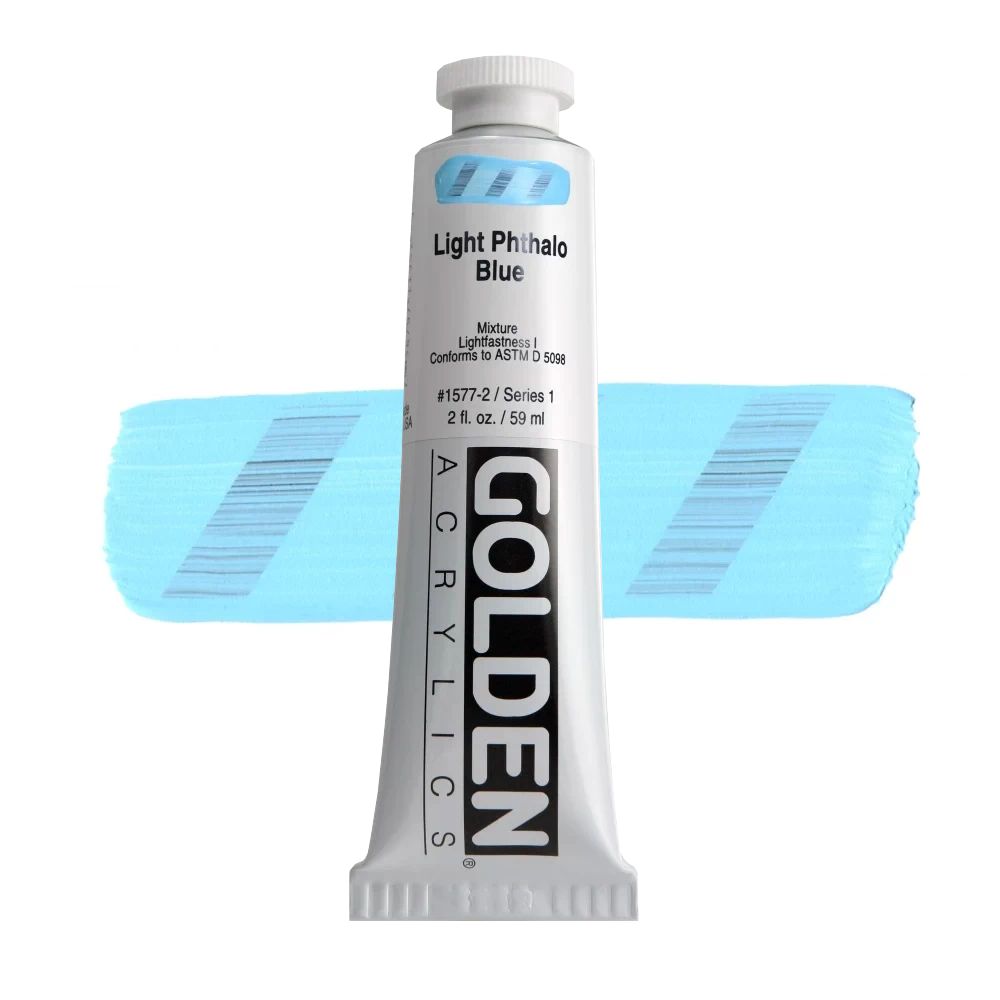 GOLDEN アクリリックヘビーボディ 59ml 1577 ライトフタロブルー